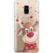 Прозрачный чехол Uprint Samsung A730 Galaxy A8 Plus (2018) Winter Deer