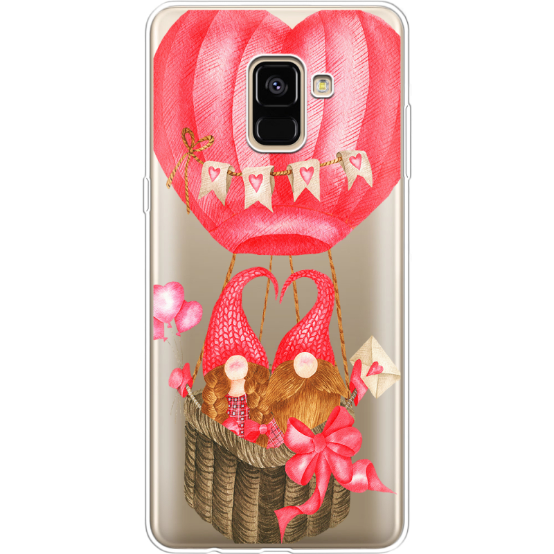 Прозрачный чехол Uprint Samsung A730 Galaxy A8 Plus (2018) Valentine Dwarfs