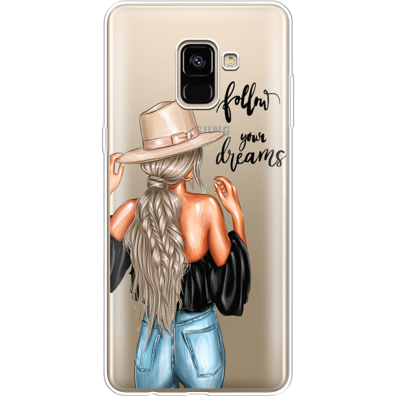 Прозрачный чехол Uprint Samsung A730 Galaxy A8 Plus (2018) Follow Your Dreams