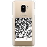 Прозрачный чехол Uprint Samsung A730 Galaxy A8 Plus (2018) Blah Blah