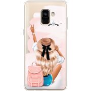 Прозрачный чехол Uprint Samsung A730 Galaxy A8 Plus (2018) Travel Girl