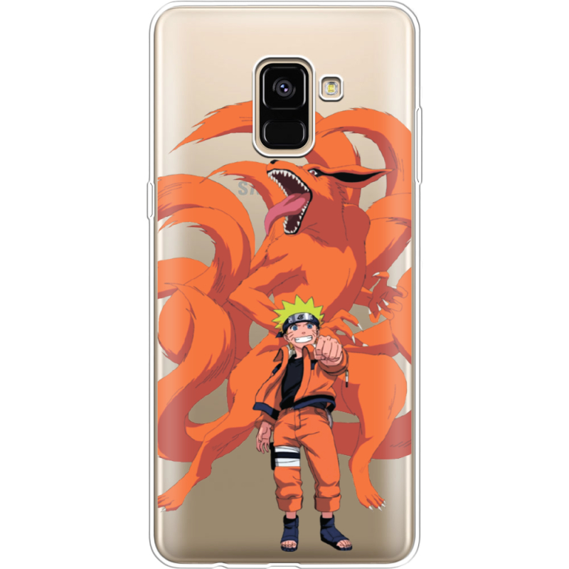 Прозрачный чехол Uprint Samsung A730 Galaxy A8 Plus (2018) Naruto and Kurama