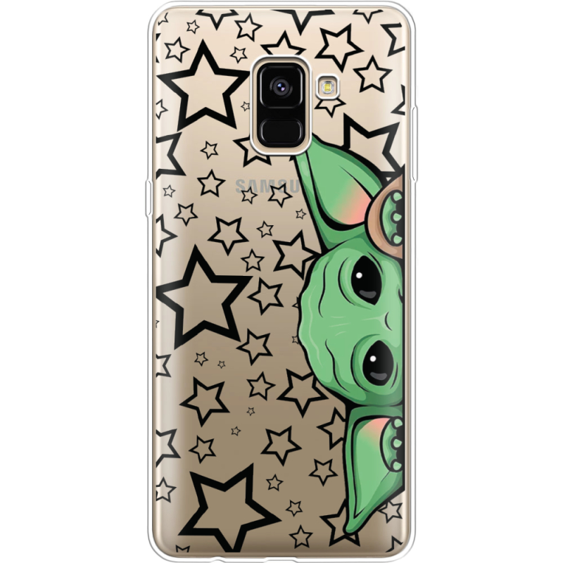 Прозрачный чехол Uprint Samsung A730 Galaxy A8 Plus (2018) Baby Yoda