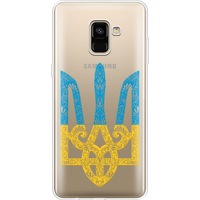 Прозрачный чехол Uprint Samsung A730 Galaxy A8 Plus (2018) Gold Trident