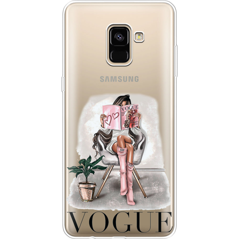 Прозрачный чехол Uprint Samsung A730 Galaxy A8 Plus (2018) VOGUE