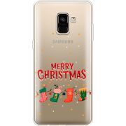 Прозрачный чехол Uprint Samsung A730 Galaxy A8 Plus (2018) Merry Christmas