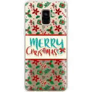 Прозрачный чехол Uprint Samsung A730 Galaxy A8 Plus (2018) Vintage Christmas Pattern