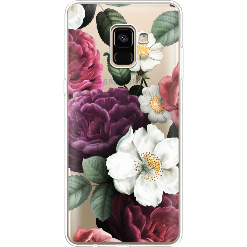 Прозрачный чехол Uprint Samsung A730 Galaxy A8 Plus (2018) Floral Dark Dreams