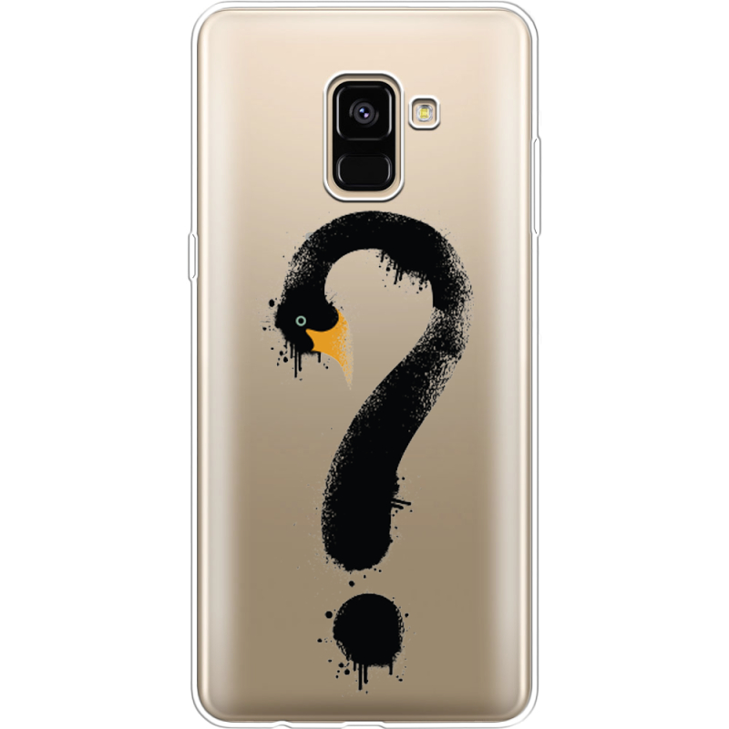 Прозрачный чехол Uprint Samsung A730 Galaxy A8 Plus (2018) Swan question