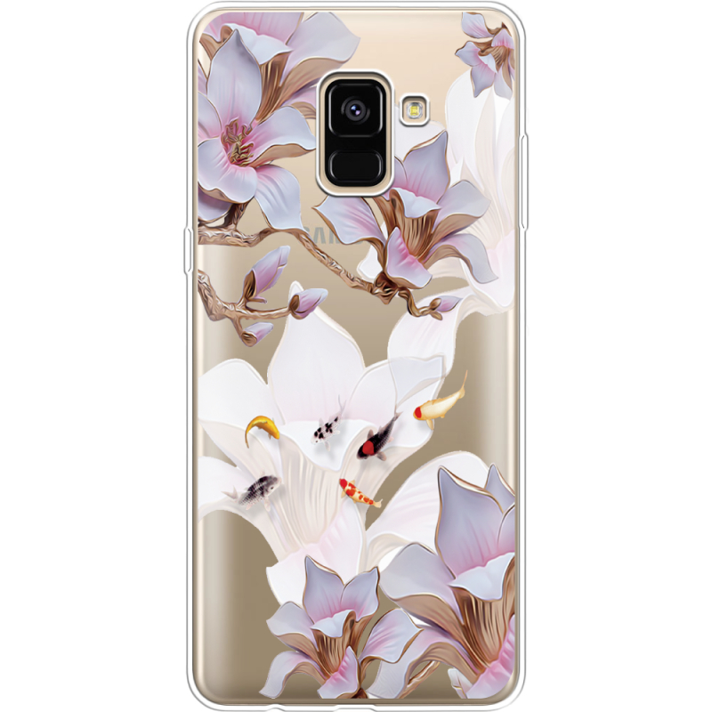 Прозрачный чехол Uprint Samsung A730 Galaxy A8 Plus (2018) Chinese Magnolia