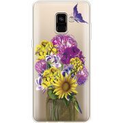 Прозрачный чехол Uprint Samsung A730 Galaxy A8 Plus (2018) My Bouquet