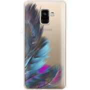 Прозрачный чехол Uprint Samsung A730 Galaxy A8 Plus (2018) Feathers