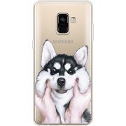Прозрачный чехол Uprint Samsung A730 Galaxy A8 Plus (2018) Husky