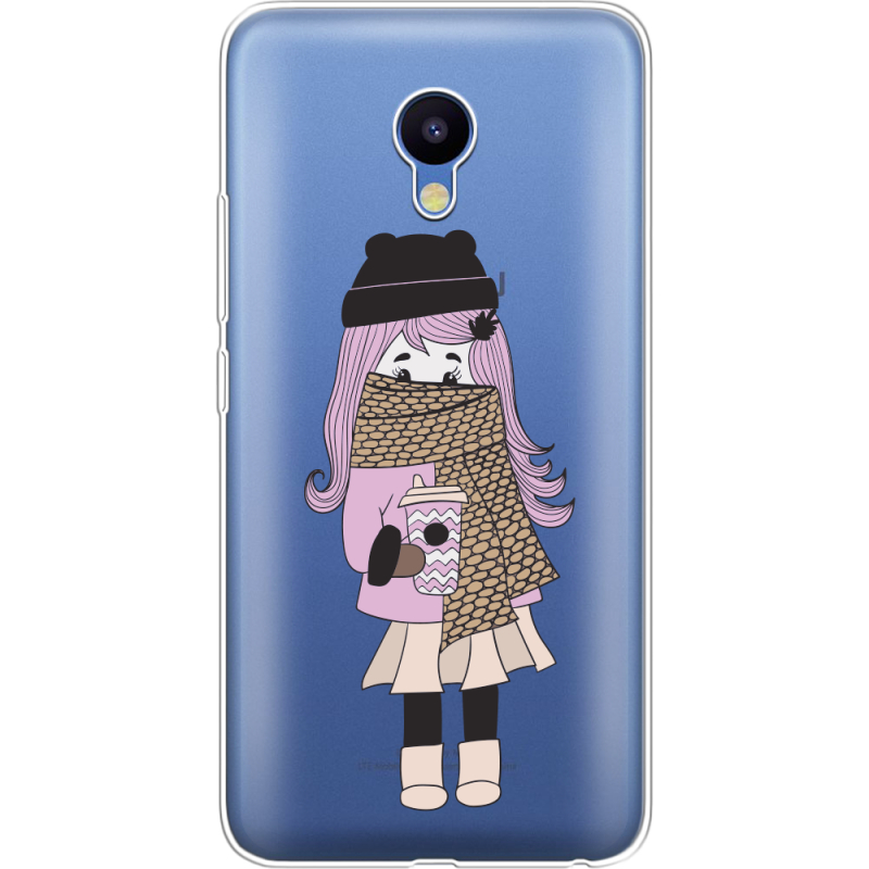 Прозрачный чехол Uprint Meizu M5 Winter Morning Girl