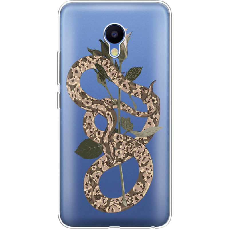 Прозрачный чехол Uprint Meizu M5 Glamor Snake