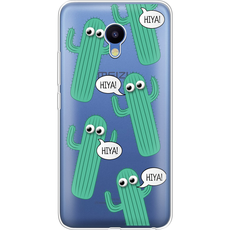 Прозрачный чехол Uprint Meizu M5 с 3D-глазками HIYA