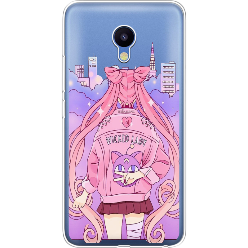 Прозрачный чехол Uprint Meizu M5 Wiked Lady
