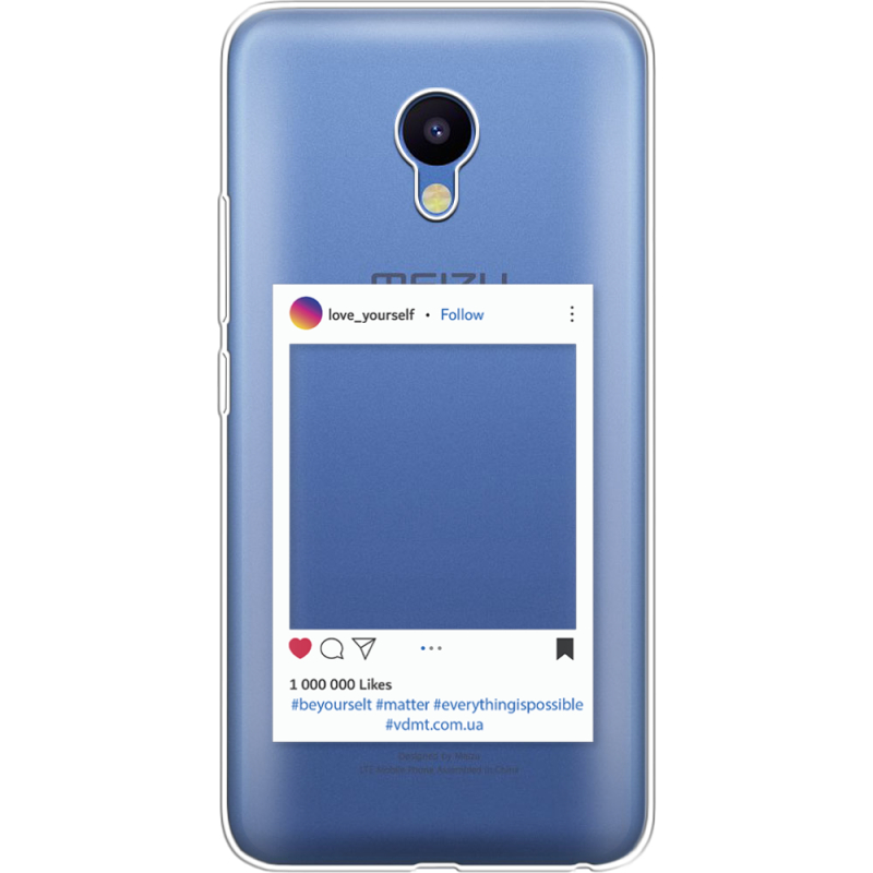 Прозрачный чехол Uprint Meizu M5 Insta