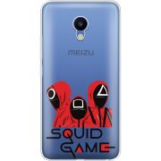 Прозрачный чехол Uprint Meizu M5 siquid game люди в красном