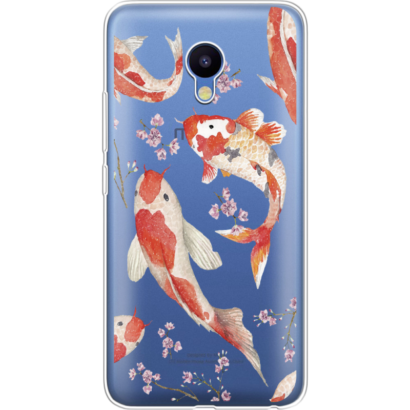 Прозрачный чехол Uprint Meizu M5 Japanese Koi Fish