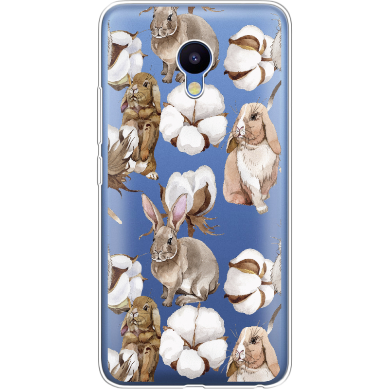 Прозрачный чехол Uprint Meizu M5 Cotton and Rabbits
