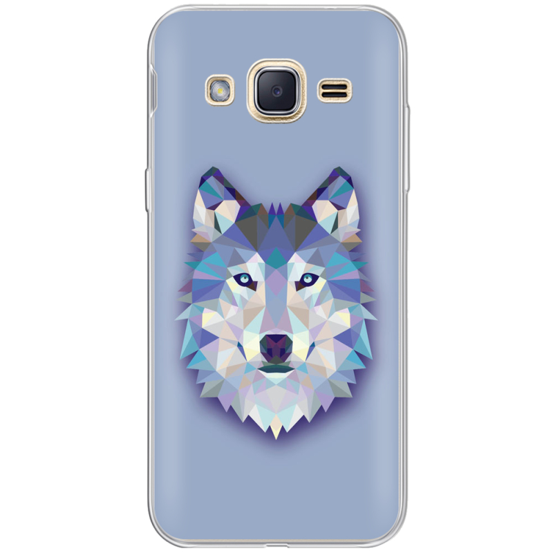Чехол Uprint Samsung J200H Galaxy J2 Wolfie