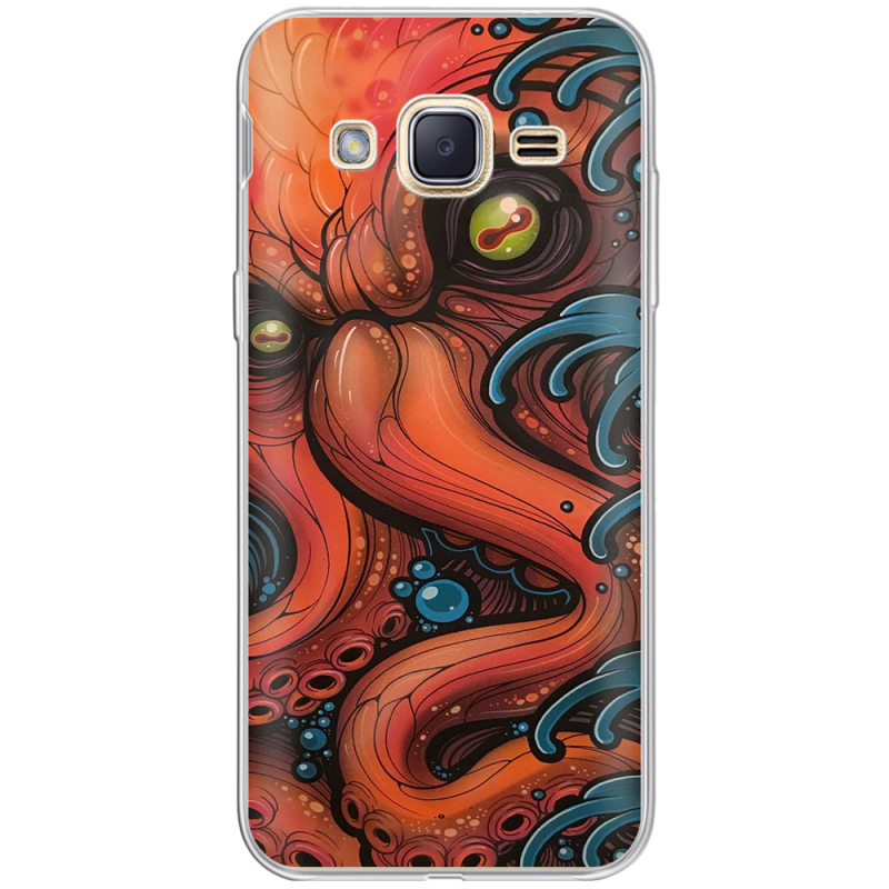 Чехол Uprint Samsung J200H Galaxy J2 Octopus