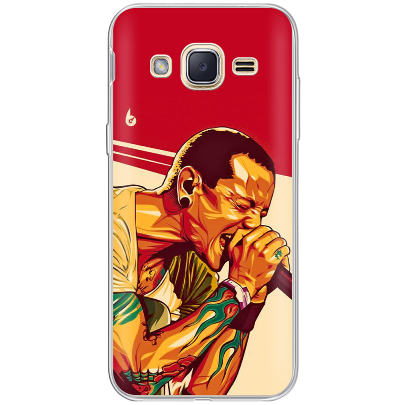 Чехол Uprint Samsung J200H Galaxy J2 Chester Bennington