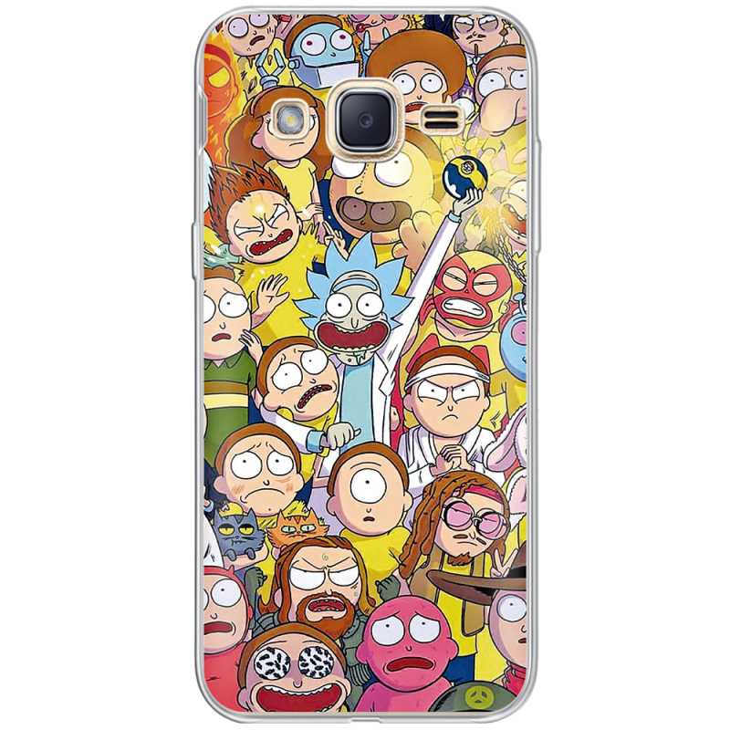 Чехол Uprint Samsung J200H Galaxy J2 Rick and Morty