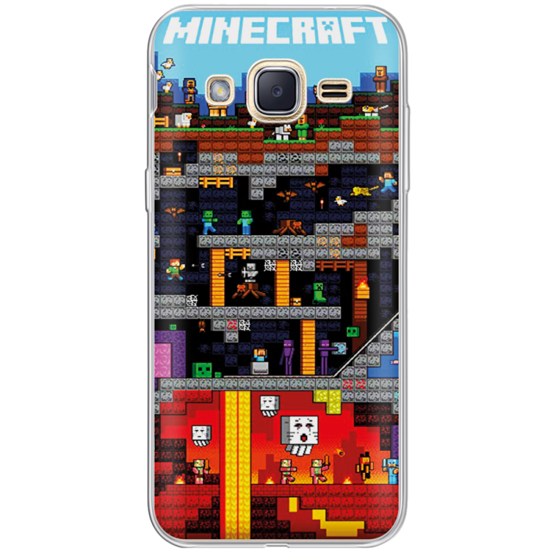 Чехол Uprint Samsung J200H Galaxy J2 Minecraft Lode Runner