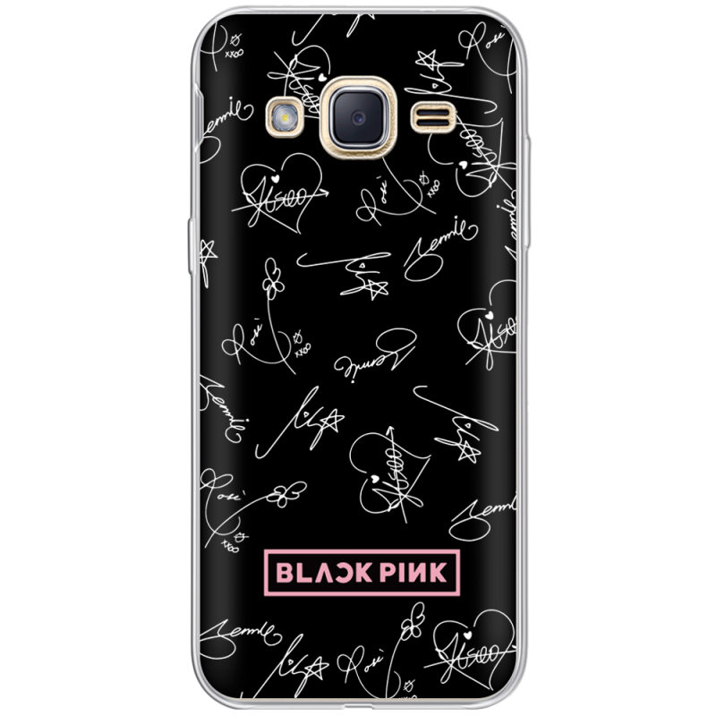 Чехол Uprint Samsung J200H Galaxy J2 Blackpink автограф