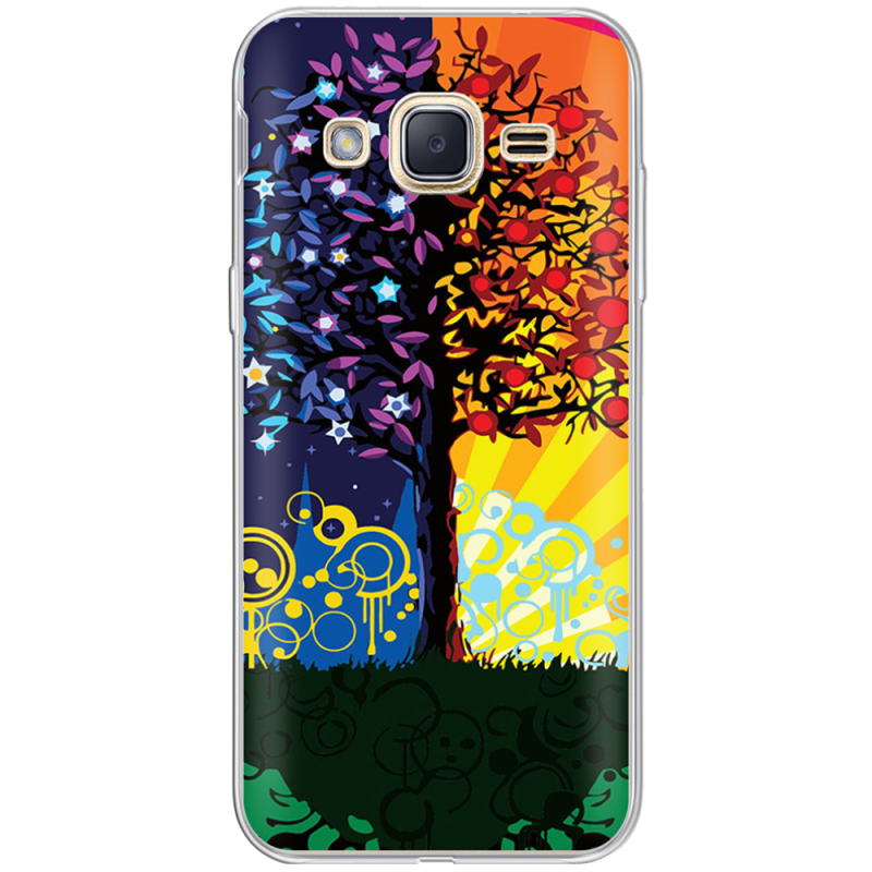 Чехол Uprint Samsung J200H Galaxy J2 Wish Tree