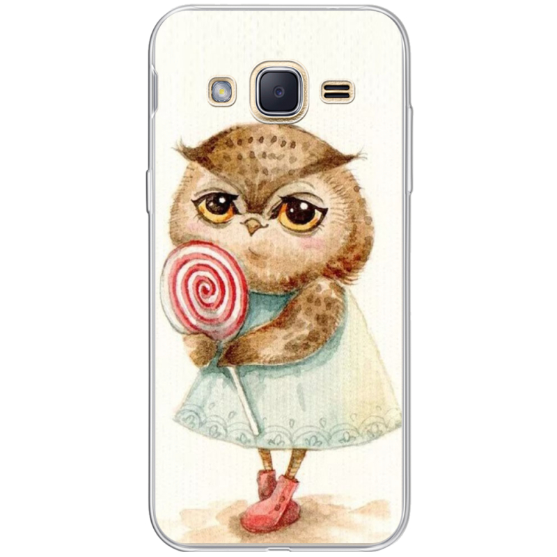 Чехол Uprint Samsung J200H Galaxy J2 Совушка