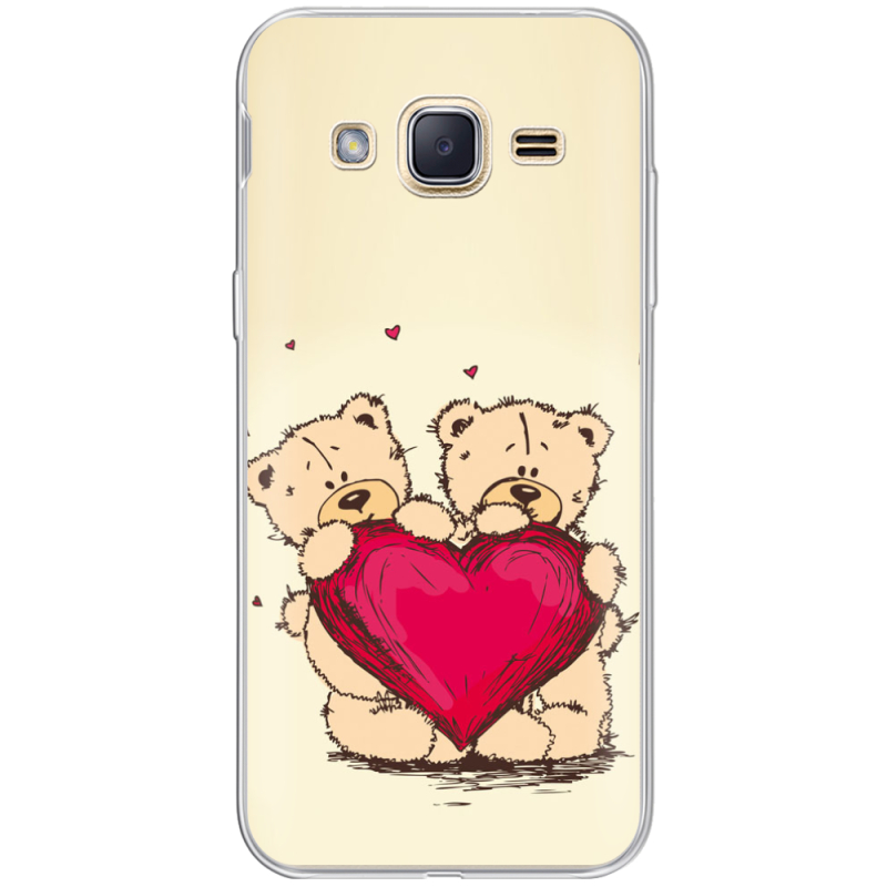 Чехол Uprint Samsung J200H Galaxy J2 Teddy Bear Love