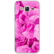 Чехол Uprint Samsung J200H Galaxy J2 Pink Flowers
