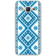 Чехол Uprint Samsung J200H Galaxy J2 Блакитний Орнамент