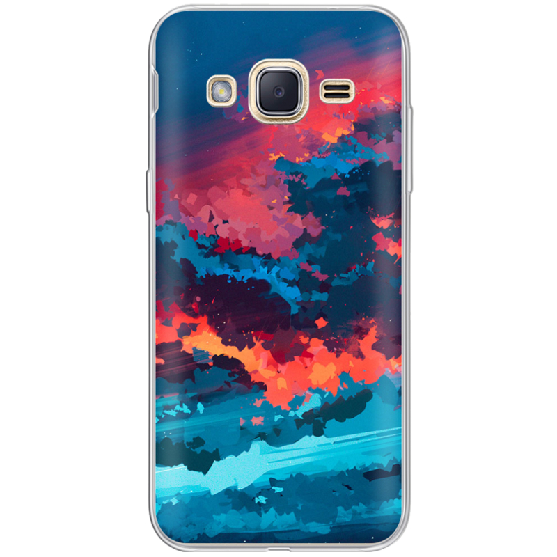 Чехол Uprint Samsung J200H Galaxy J2 Thunderclouds