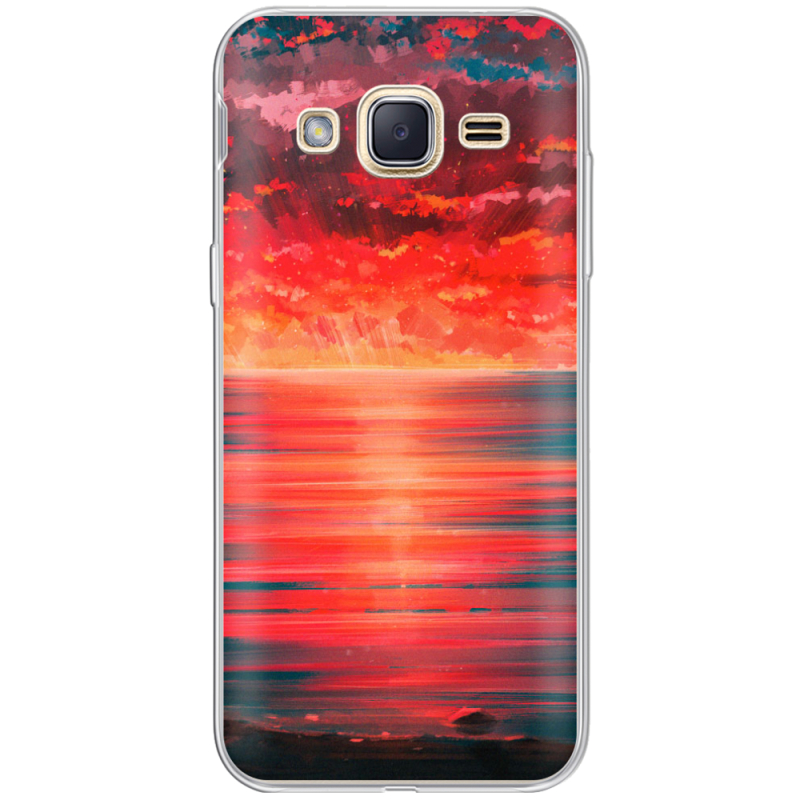 Чехол Uprint Samsung J200H Galaxy J2 Seaside b