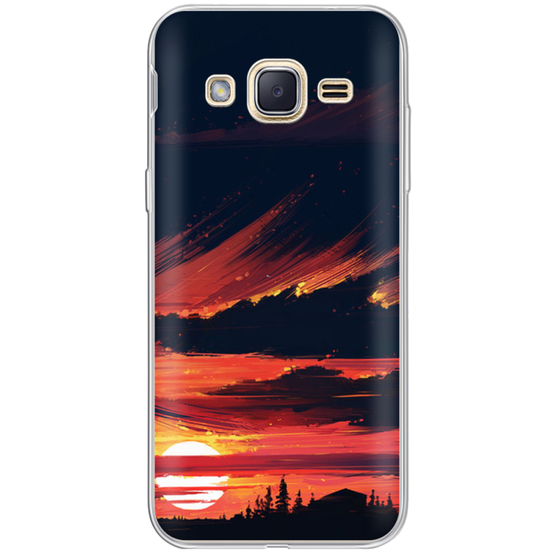 Чехол Uprint Samsung J200H Galaxy J2 Sundown