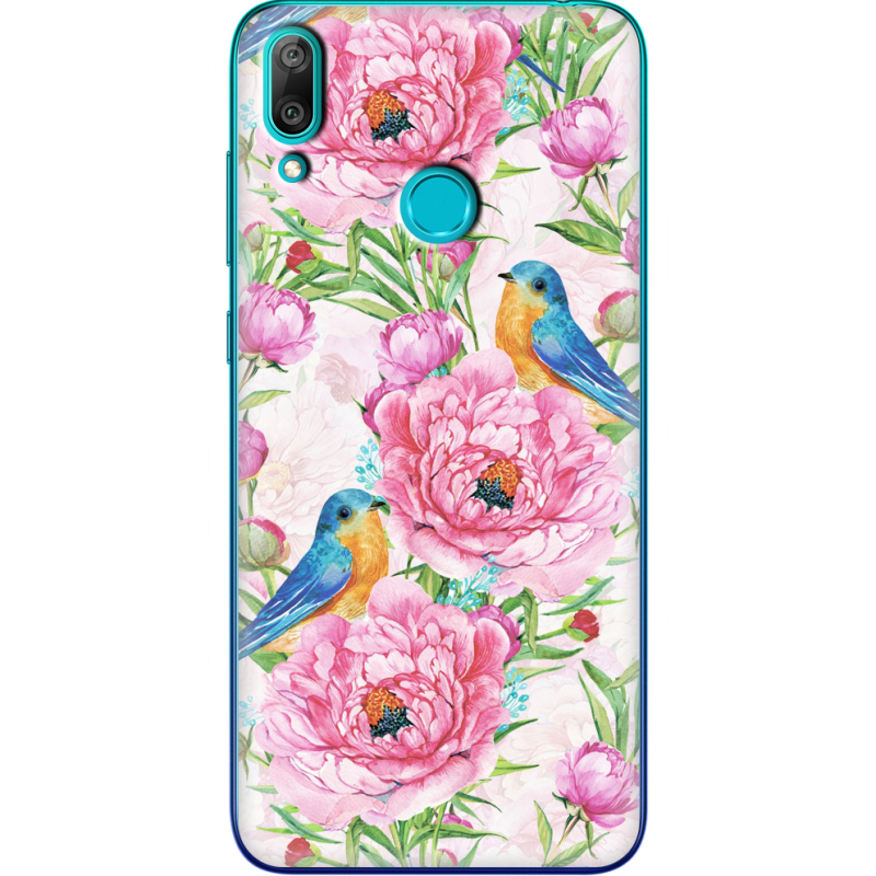 Чехол Uprint Huawei Y7 2019 Birds and Flowers