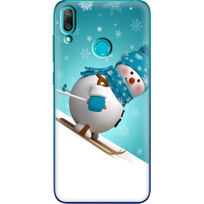 Чехол Uprint Huawei Y7 2019 Skier Snowman