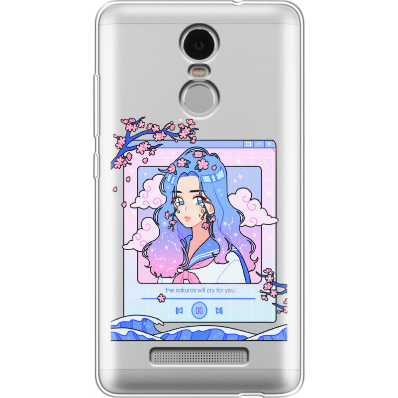 Прозрачный чехол Uprint Xiaomi Redmi Note 3 / Note 3 Pro The Sakuras Will Cry For You