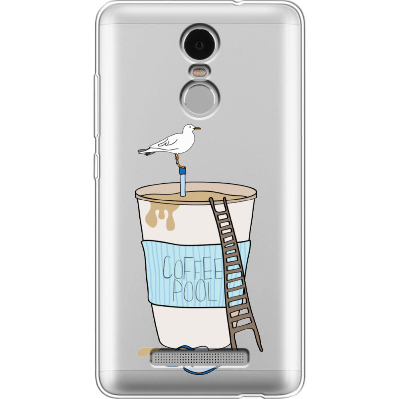 Прозрачный чехол Uprint Xiaomi Redmi Note 3 / Note 3 Pro Segull in Cofee Pool