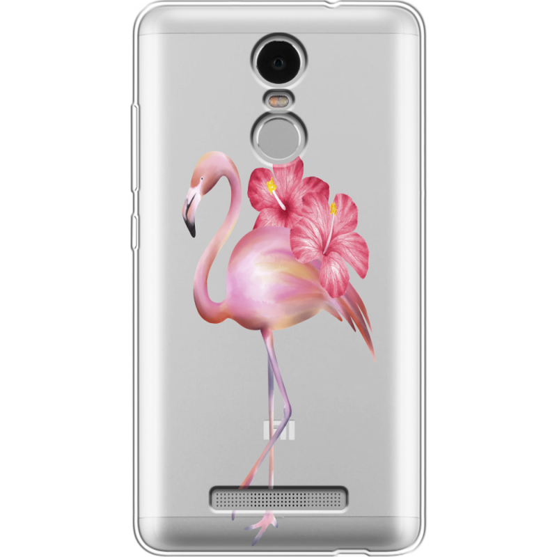 Прозрачный чехол Uprint Xiaomi Redmi Note 3 / Note 3 Pro Floral Flamingo