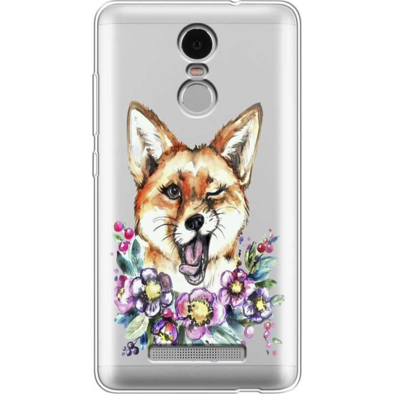 Прозрачный чехол Uprint Xiaomi Redmi Note 3 / Note 3 Pro Winking Fox