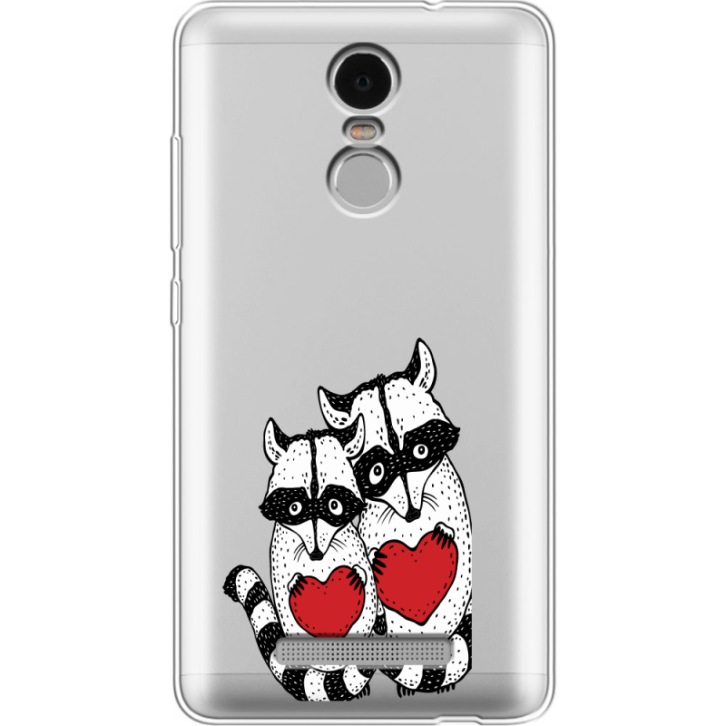 Прозрачный чехол Uprint Xiaomi Redmi Note 3 / Note 3 Pro Raccoons in love