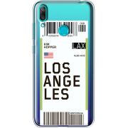 Прозрачный чехол Uprint Huawei Y7 2019 Ticket Los Angeles