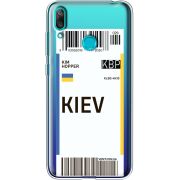 Прозрачный чехол Uprint Huawei Y7 2019 Ticket Kiev