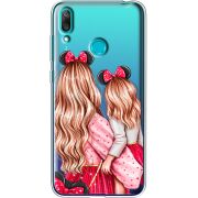 Прозрачный чехол Uprint Huawei Y7 2019 Mouse Girls