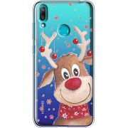Прозрачный чехол Uprint Huawei Y7 2019 Winter Deer